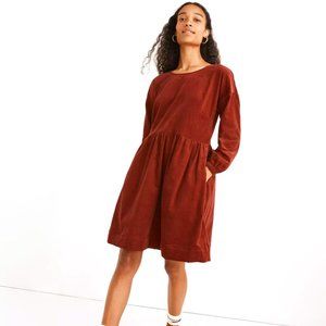 Madewell Corduroy Relaxed Mini Dress